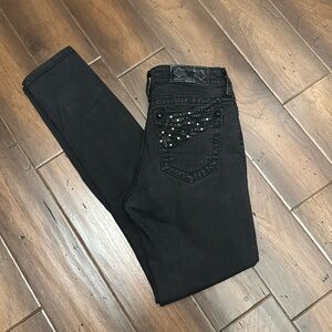 Miss Me Black Embellished Skinny Jeans